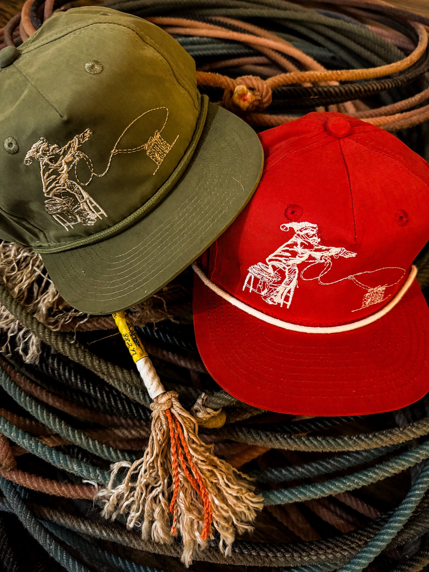 Santa was a Cowboy too - Green Cap