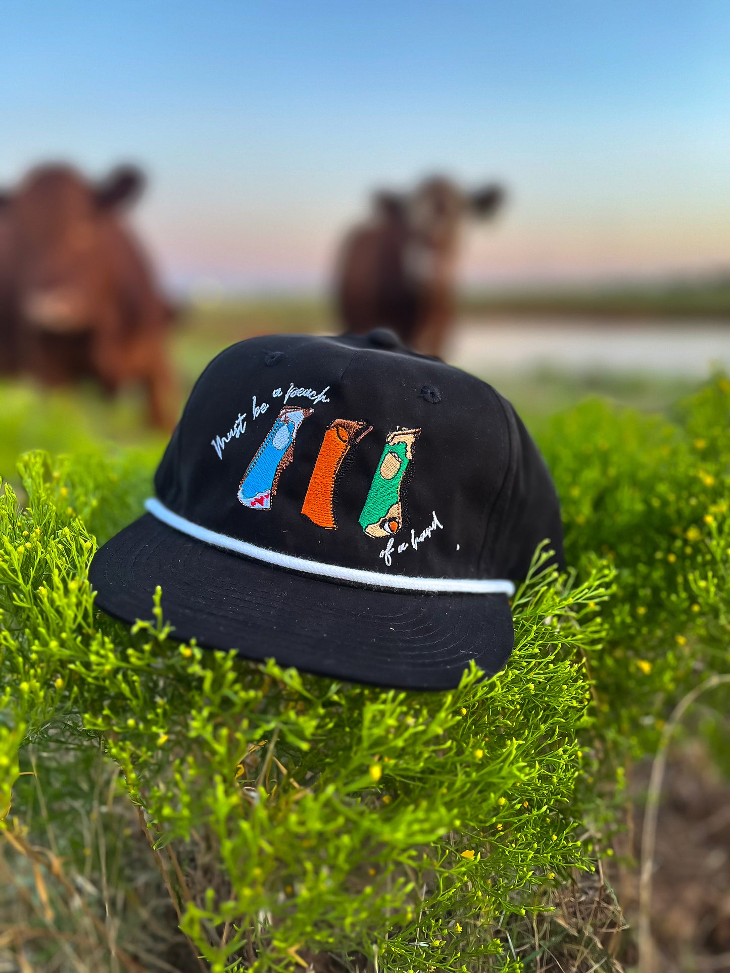 Peach of a Hand Black w/ Colored Leggings