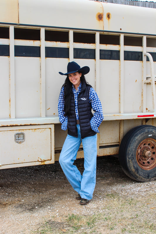 PREORDER ONLY - Signed & Stamped Cowboy Puffer Vest