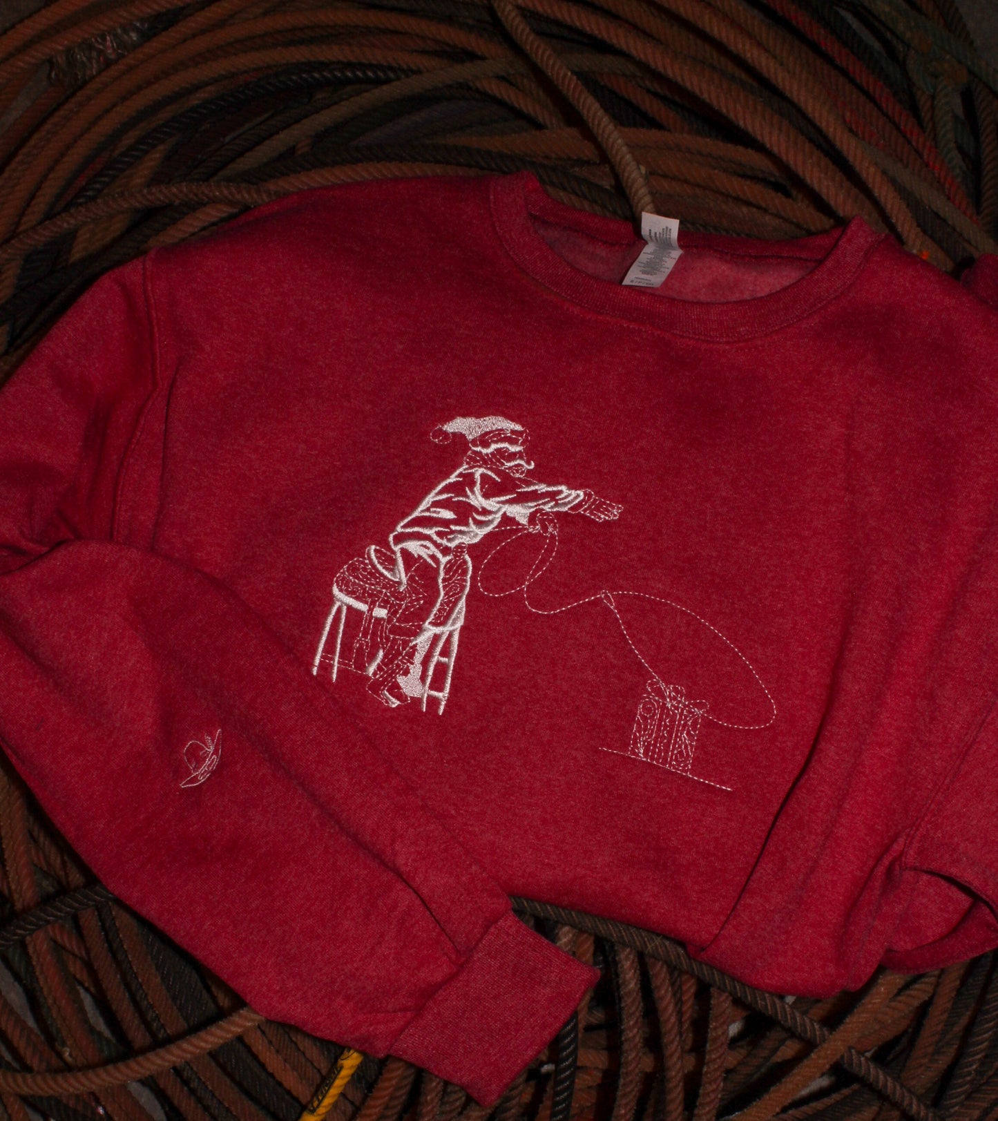 Santa was a Cowboy too - Red Sweatshirt