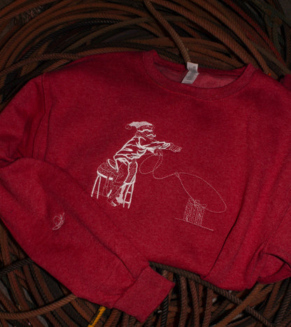 Santa was a Cowboy too - Red Sweatshirt