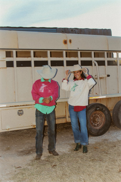 Santa was a Cowboy too - Tan Sweatshirt