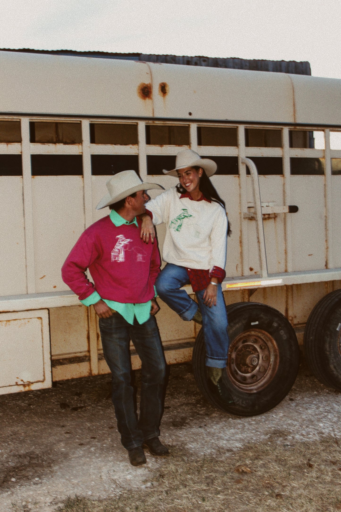 Santa was a Cowboy too - Red Sweatshirt